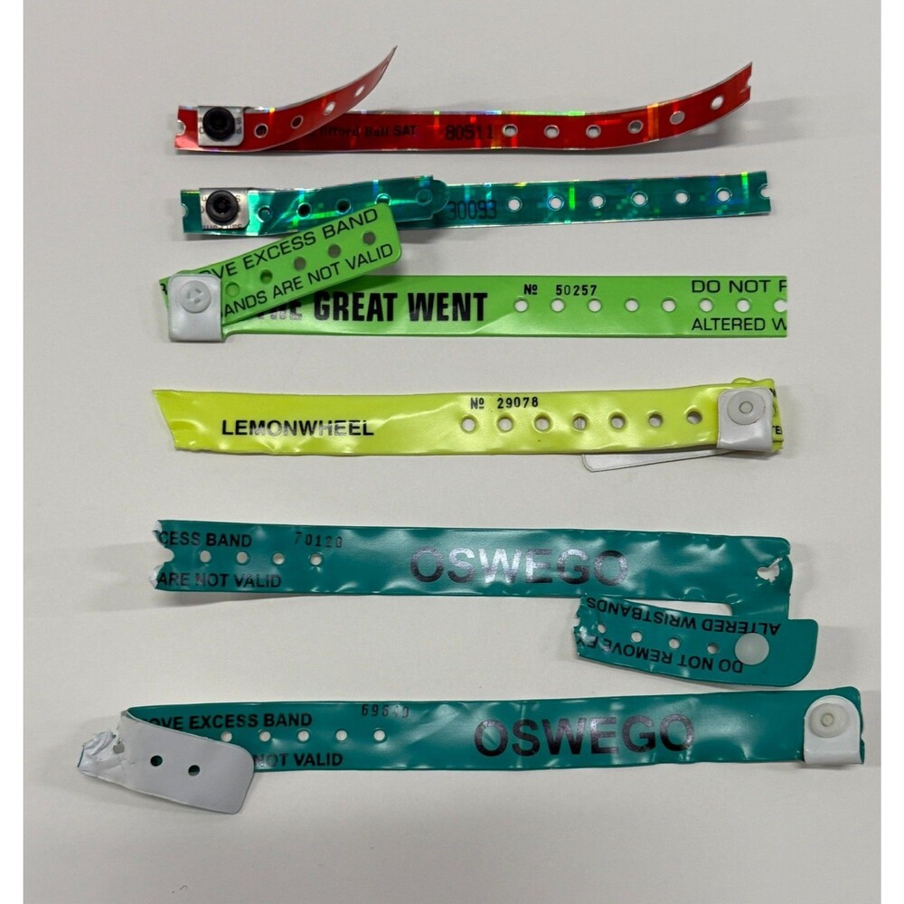 90's Phish Festivals Wristbands Clifford Ball Great Went Lemonwheel Camp Oswego